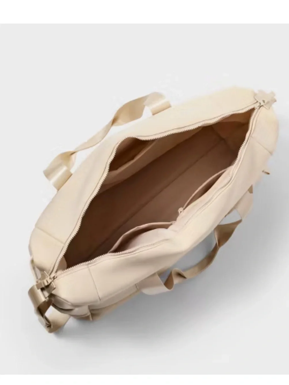 Cream Travel Duffel Bag – Modern Weekender